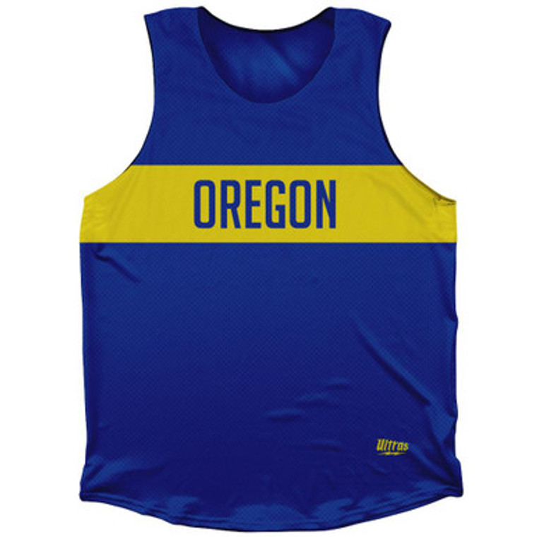 Oregon Finish Line Athletic Tank Top-Blue