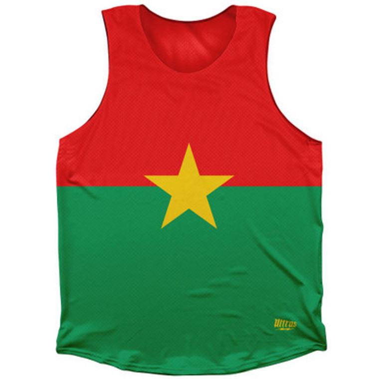 Burkina Faso Country Flag Athletic Tank Top by Ultras