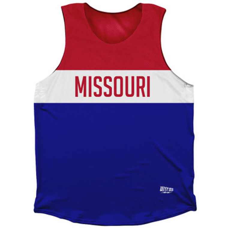 Missouri Finish Line Athletic Tank Top-Blue