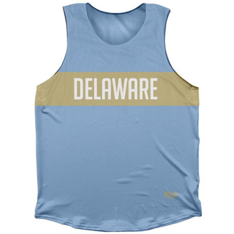 Delaware Finish Line Athletic Tank Top-Blue