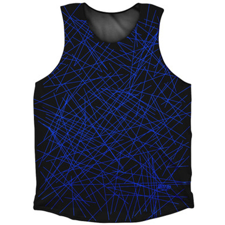 Laser Show Neon Blue Athletic Tank Top Made In USA - Neon Blue