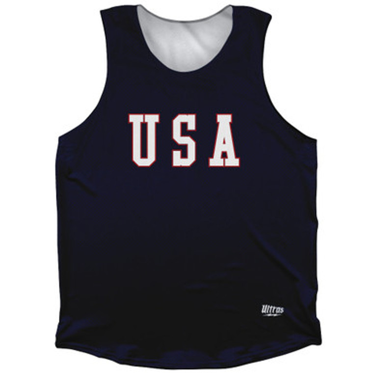USA Gump Athletic Tank Top Made in USA - Navy