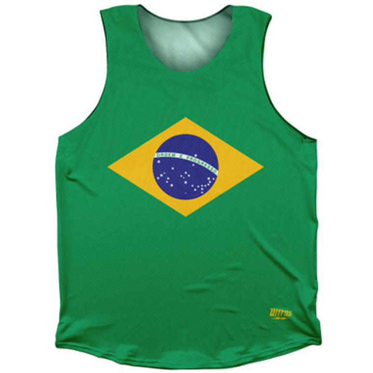 Brazil Country Flag Athletic Tank Top by Ultras