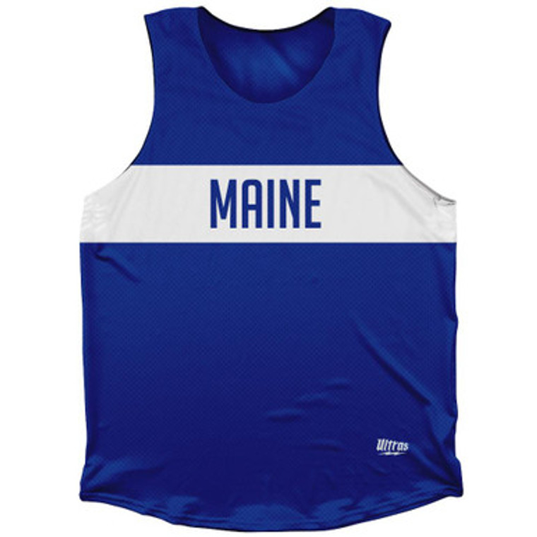 Maine Finish Line Athletic Tank Top-Blue