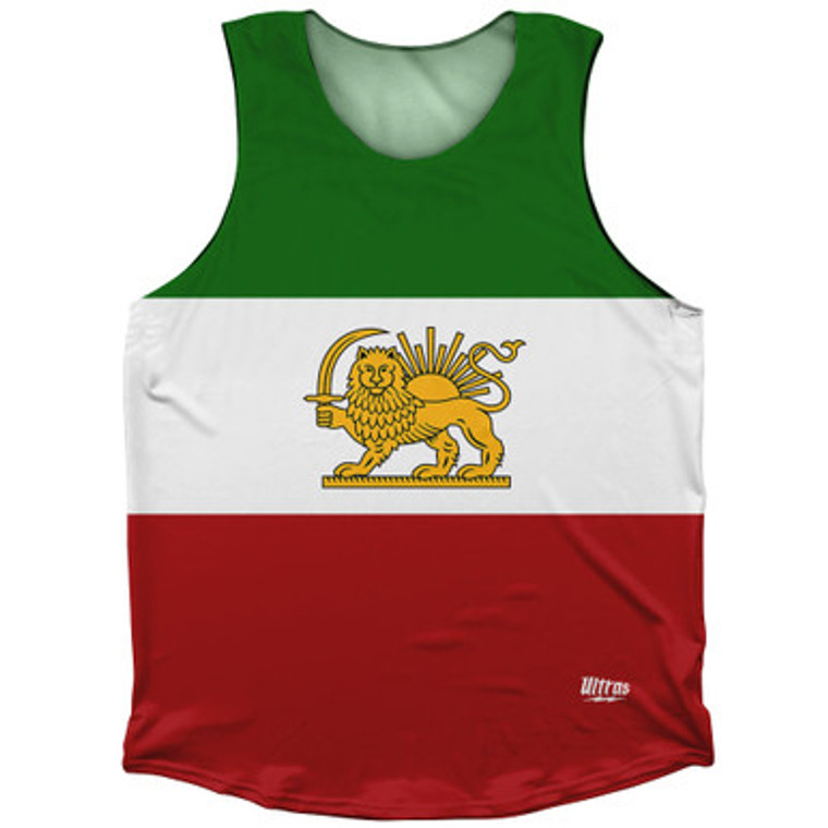 Free Iran Flag Athletic Tank Top Made In USA - Green Red White