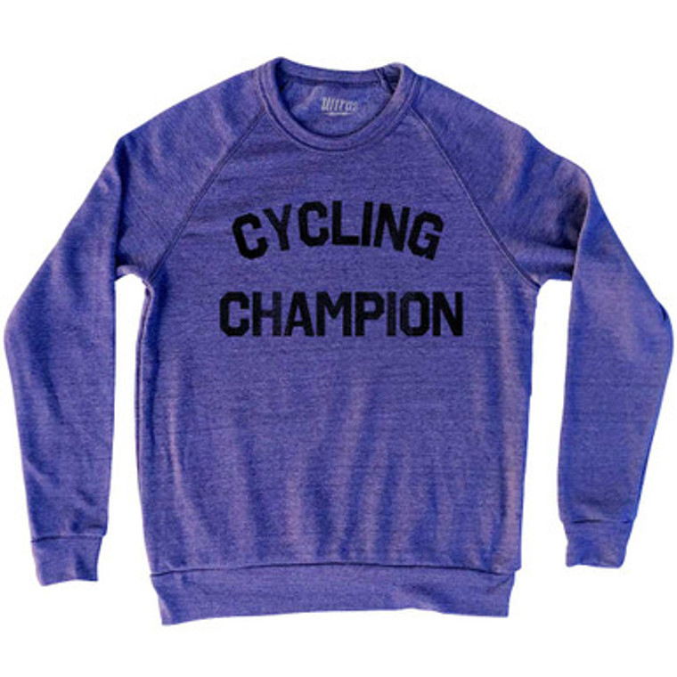 Cycling Champion Adult Tri-Blend Sweatshirt - White