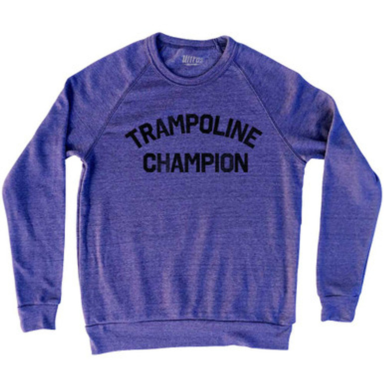 Track Cycling Champion Adult Tri-Blend Sweatshirt - White