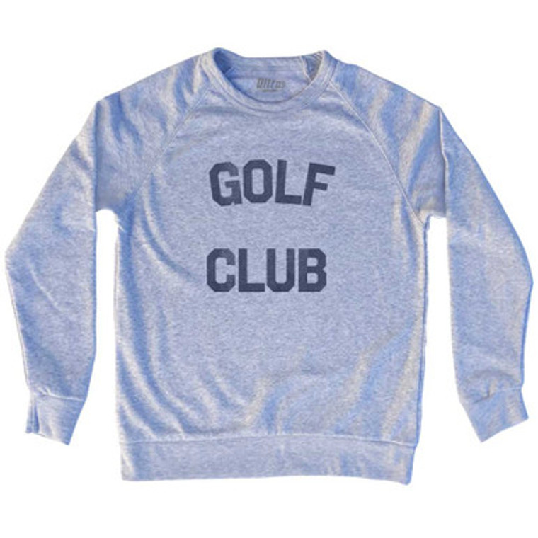 Golf Club Adult Tri-Blend Sweatshirt Heather Grey