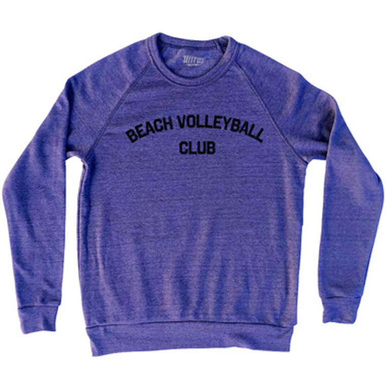 Beach Volleyball Club Adult Tri-Blend Sweatshirt White