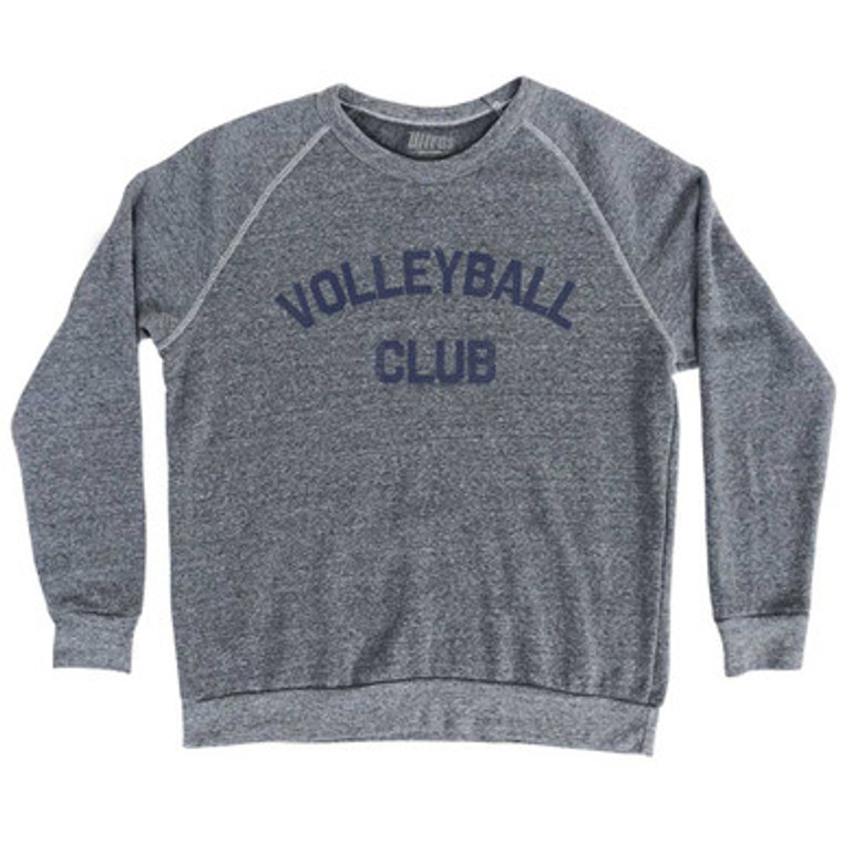 Volleyball Club Adult Tri-Blend Sweatshirt Athletic Grey