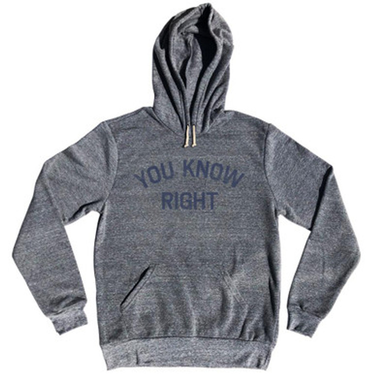 You Know Right Tri-Blend Hoodie by Ultras