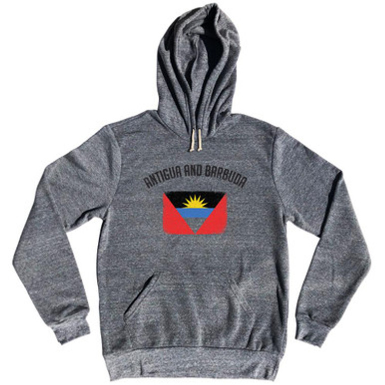 Antigua And Barbuda Country Flag Heritage Tri-Blend Hoodie by Ultras