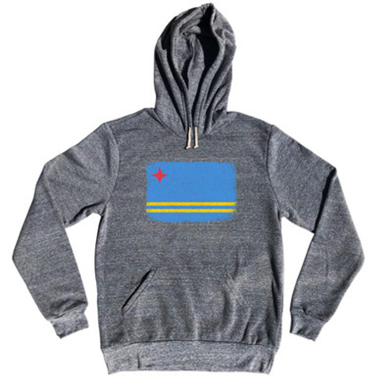 Aruba Country Flag Tri-Blend Hoodie by Ultras