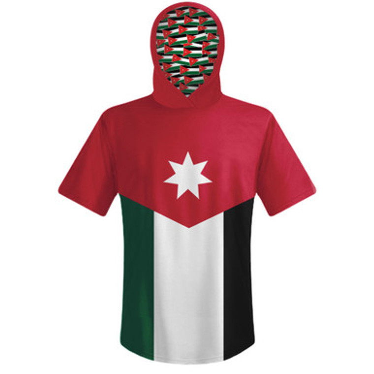 Jordan Country Flag Sports Hoodie-Red Green White Black
