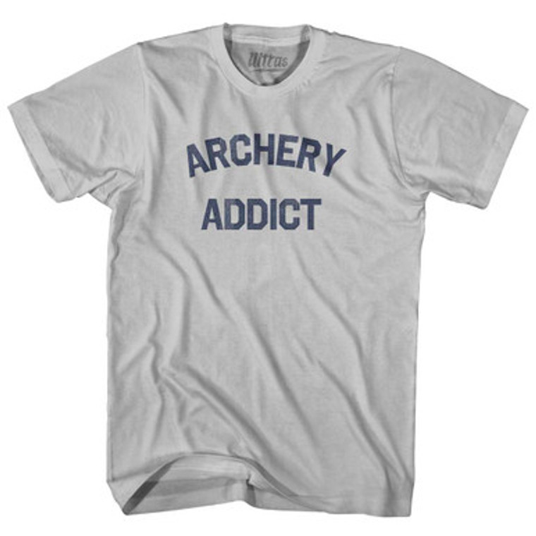 Archery Addict Adult Cotton T-shirt - Cool Grey