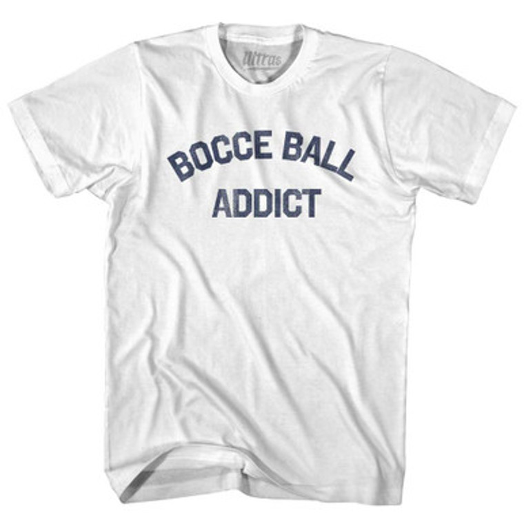 Bocce Ball Addict Youth Cotton T-shirt - White