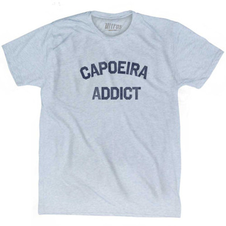 Capoeira Addict Adult Tri-Blend T-shirt - Athletic White
