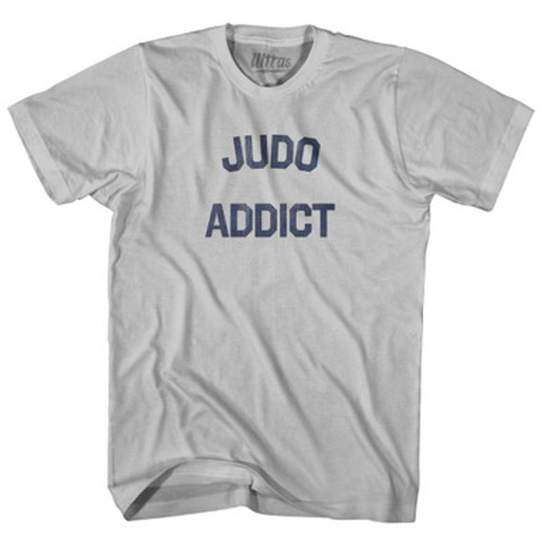 Judo Addict Adult Cotton T-shirt - Cool Grey
