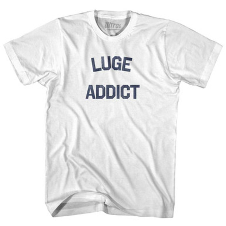Luge Addict Youth Cotton T-shirt - White