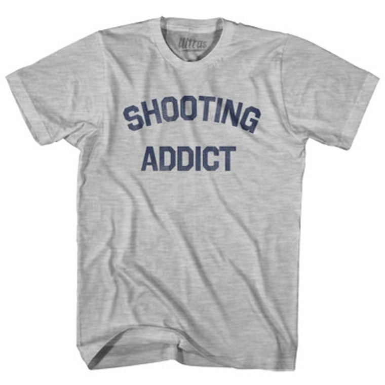 Shooting Addict Womens Cotton Junior Cut T-Shirt - Grey Heather
