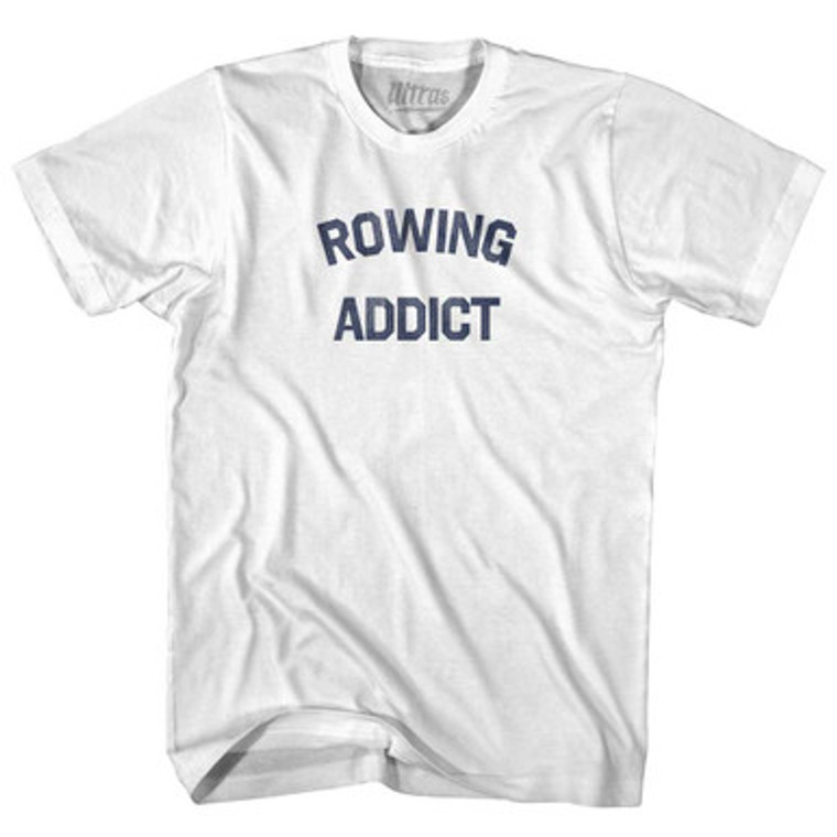 Rowing Addict Womens Cotton Junior Cut T-Shirt - White