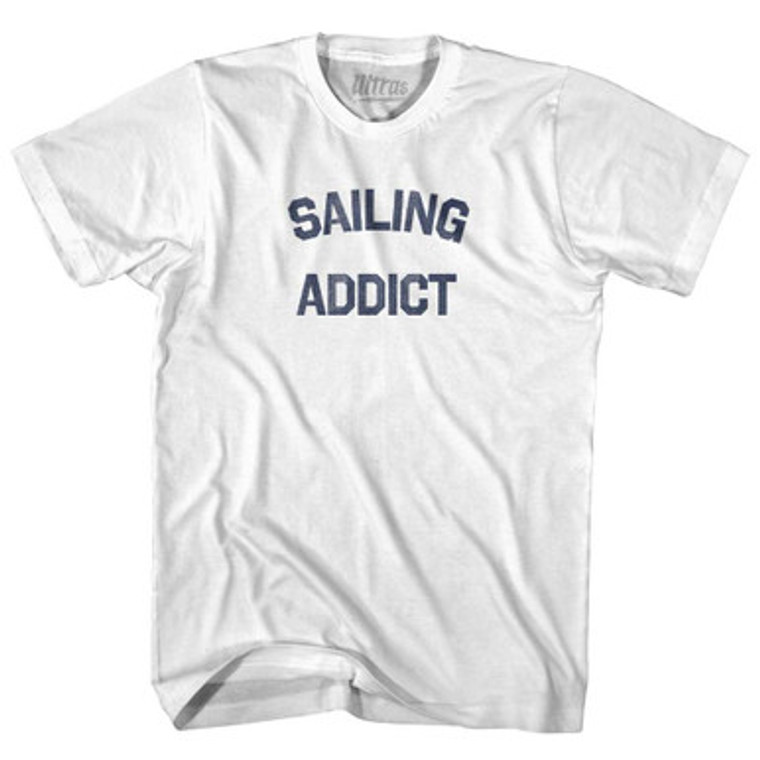 Sailing Addict Womens Cotton Junior Cut T-Shirt - White