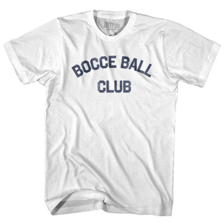 Bocce Ball Club Youth Cotton T-shirt White