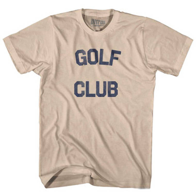 Golf Club Adult Cotton T-shirt Creme