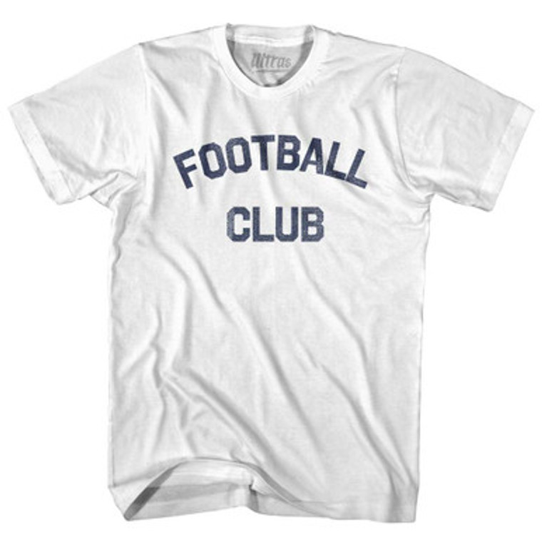 Football Club Adult Cotton T-shirt White