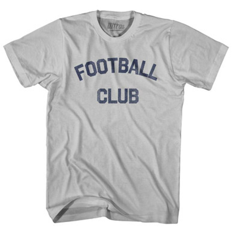 Football Club Adult Cotton T-shirt Cool Grey