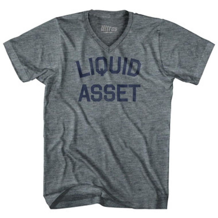 Liquid Asset Tri-Blend V-Neck Womens Junior Cut T-Shirt by Ultras