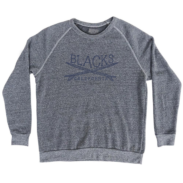 Blacks Surf Adult Tri-Blend Sweatshirt - Athletic Grey