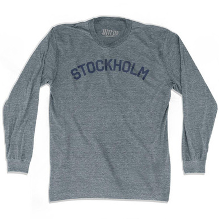 STOCKHOLM Adult Tri-Blend Long Sleeve T-shirt by Ultras