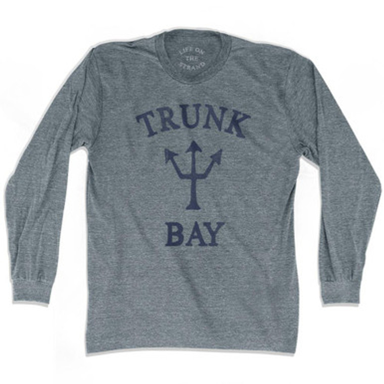 US Virgin Islands Trunk Bay Trident Adult Tri-Blend Long Sleeve T-Shirt by Ultras
