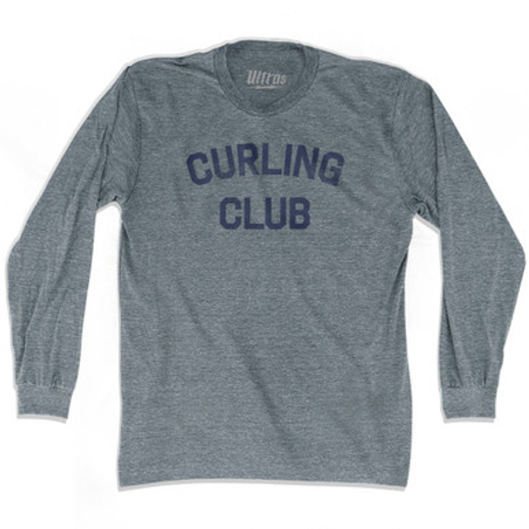 Curling Club Adult Tri-Blend Long Sleeve T-shirt by Ultras