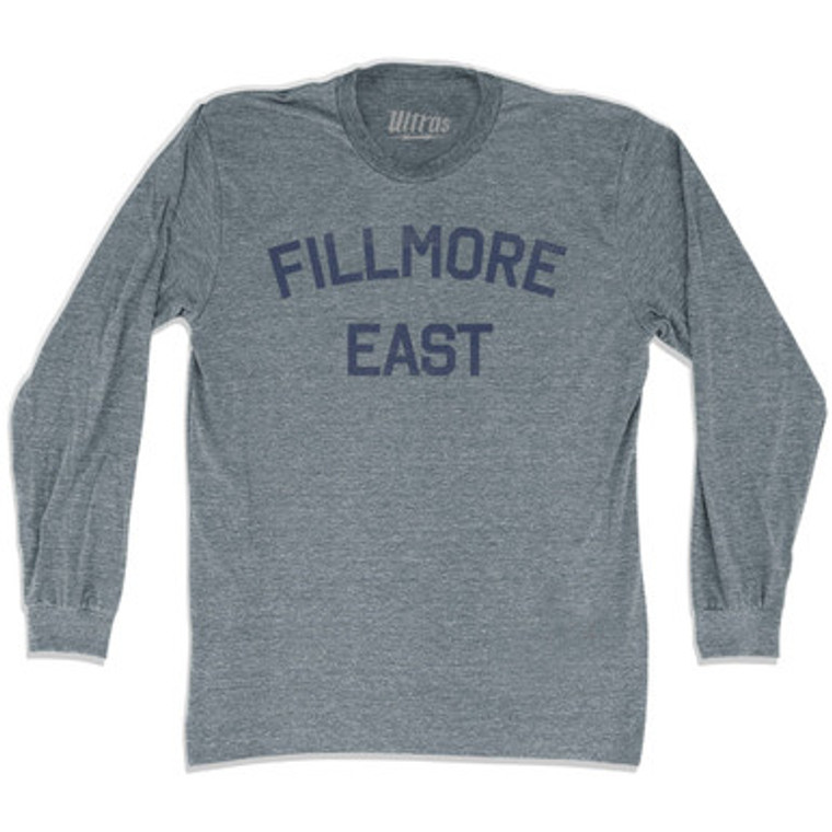 Fillmore East Adult Tri-Blend Long Sleeve T-shirt by Ultras