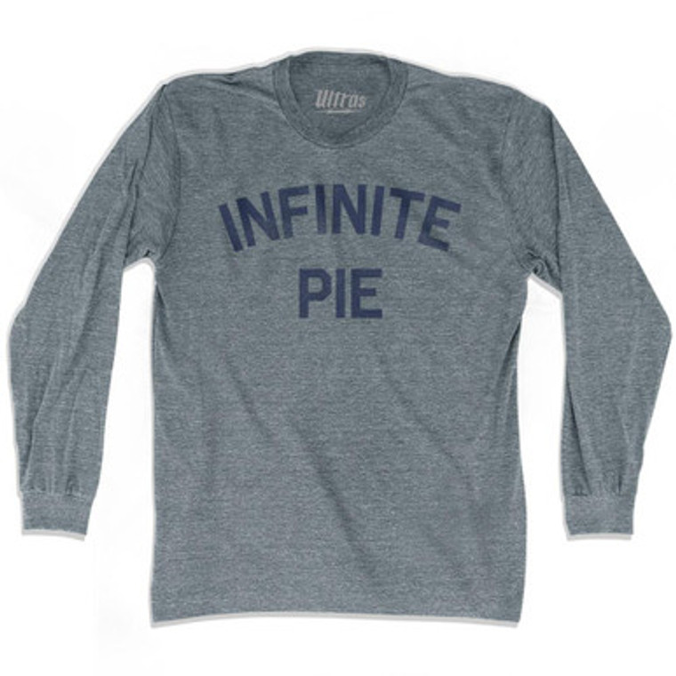 Infinite Pie Adult Tri-Blend Long Sleeve T-shirt - Athletic Grey