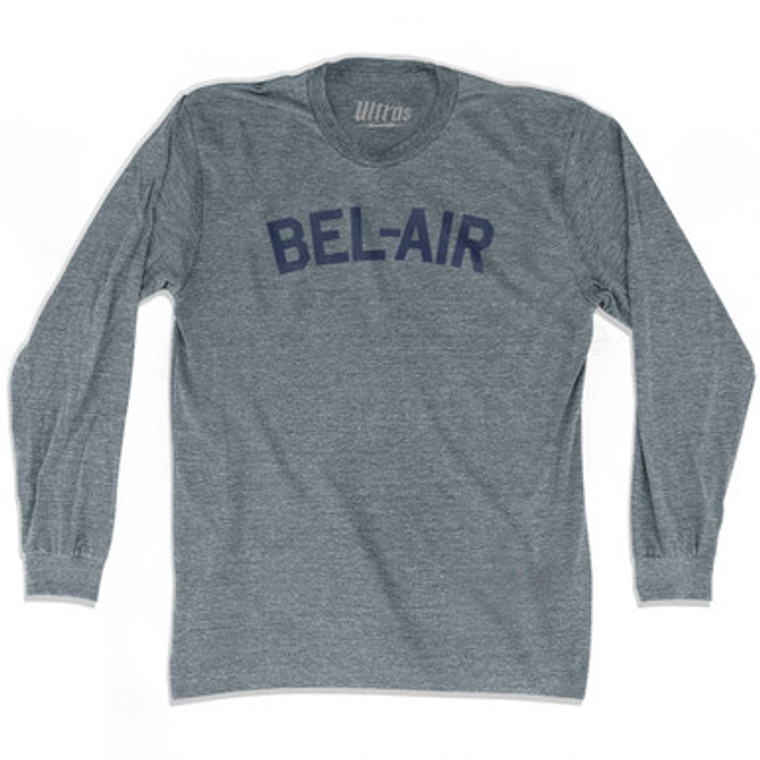 Bel-Air Adult Tri-Blend Long Sleeve T-shirt - Athletic Grey