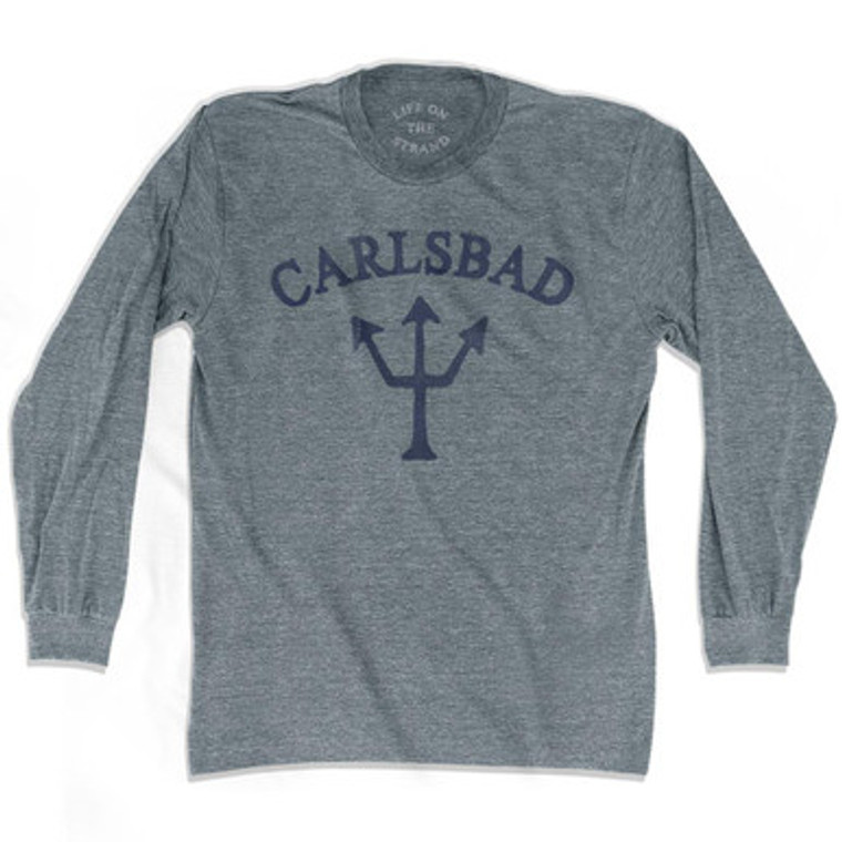 California Carlsbad Trident Adult Tri-Blend Long Sleeve by Life On the Strand