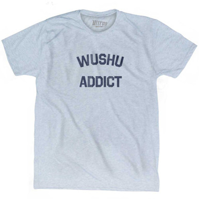 Wushu Addict Adult Tri-Blend T-shirt - Athletic White