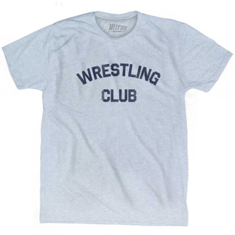 Wrestling Club Adult Tri-Blend T-shirt Athletic White