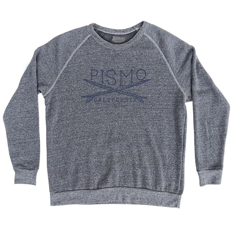 Pismo Surf Adult Tri-Blend Sweatshirt - Athletic Grey