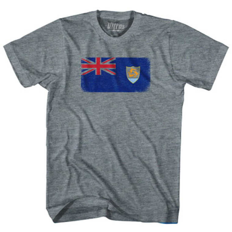 Anguilla Country Flag Youth Tri-Blend T-Shirt by Ultras