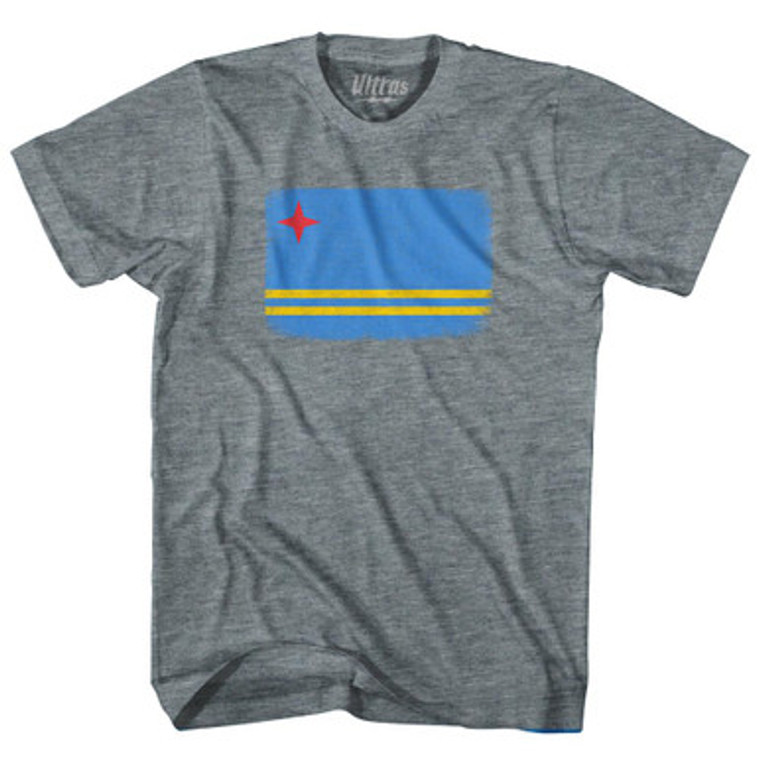 Aruba Country Flag Youth Tri-Blend T-Shirt by Ultras
