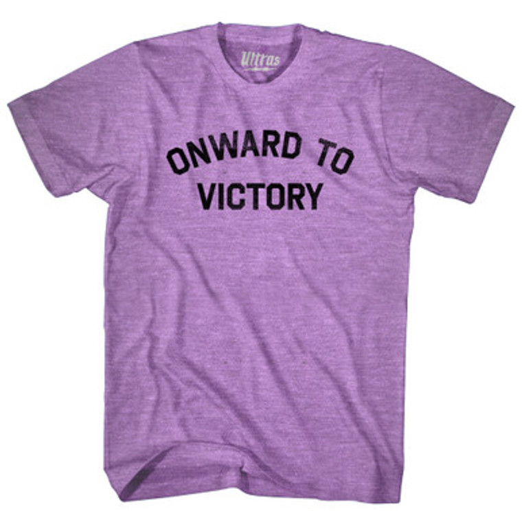 Onward To Victory Adult Tri-Blend T-shirt - Athletic Red