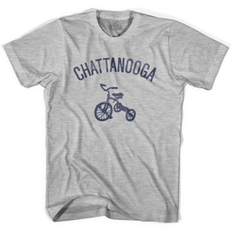 Chattanooga Tricycle Adult Cotton T-shirt - Grey Heather