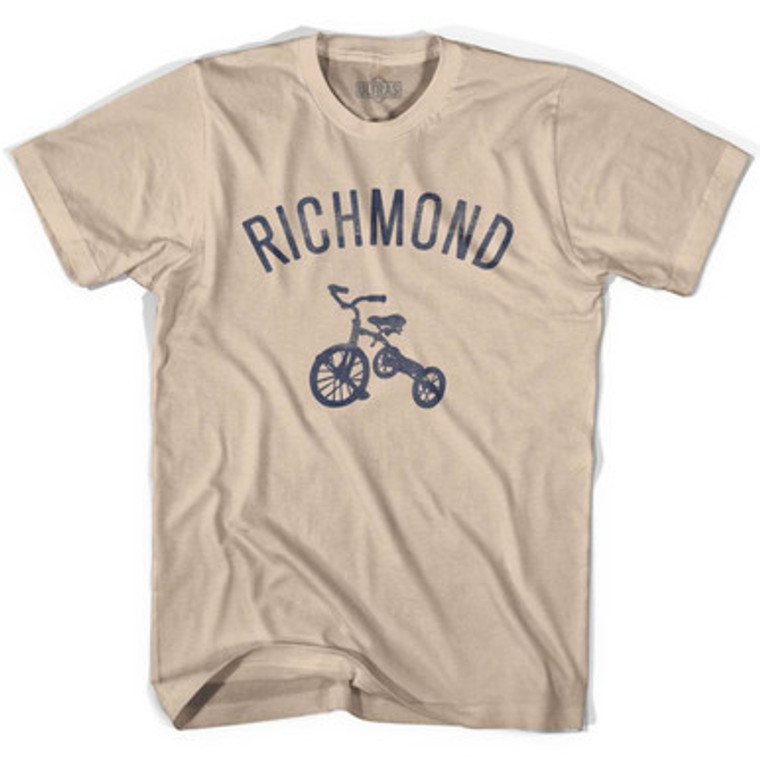 Richmond City Tricycle Adult Cotton T-shirt - Creme