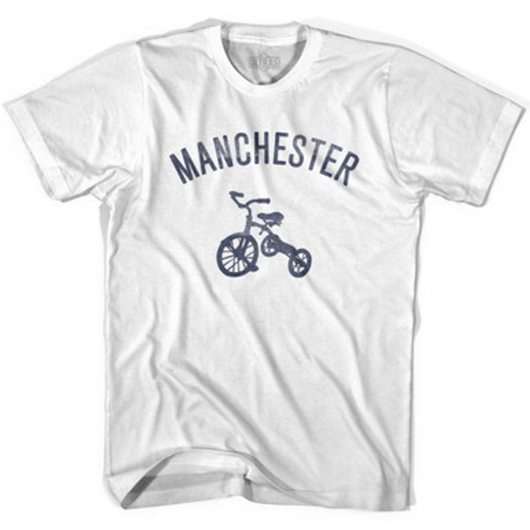 Manchester City Tricycle Adult Cotton T-shirt - White