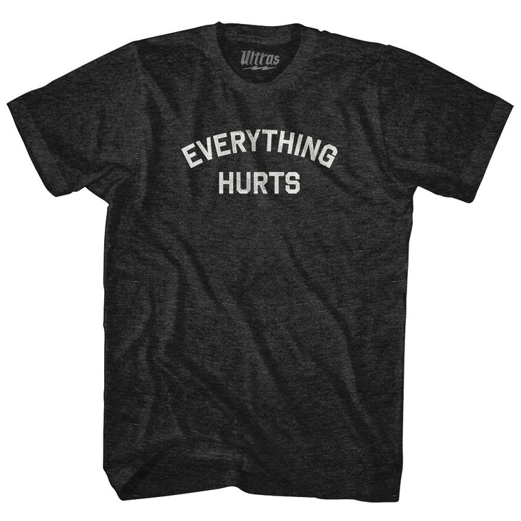 Everything Hurts Adult Tri-Blend T-shirt - Black