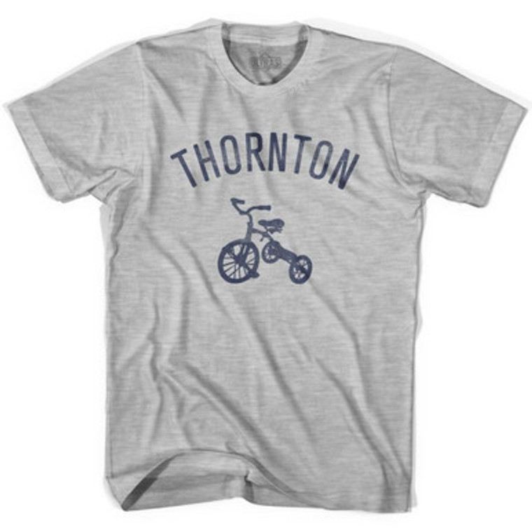 Thornton City Tricycle Adult Cotton T-shirt - Grey Heather